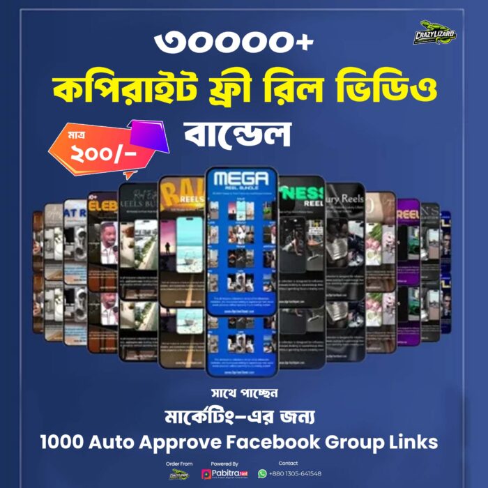 30K Copyright Free Reel with facebook auto approve group links